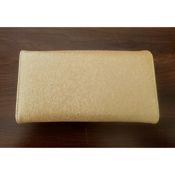 Damsel In Defense Daphne Gold Sparkle RFID Clutch Wallet NEW Soft Shelly 7.5x4 - Picture 2 of 9